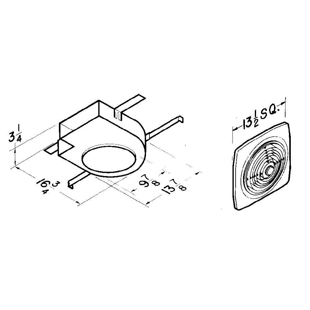 Broan White Bathroom Exhaust Fan in White 