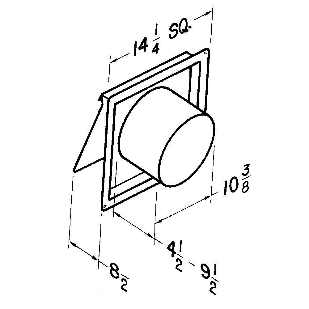 Broan White Bathroom Exhaust Fan in White 