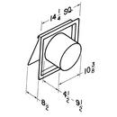 Broan White Bathroom Exhaust Fan in White 