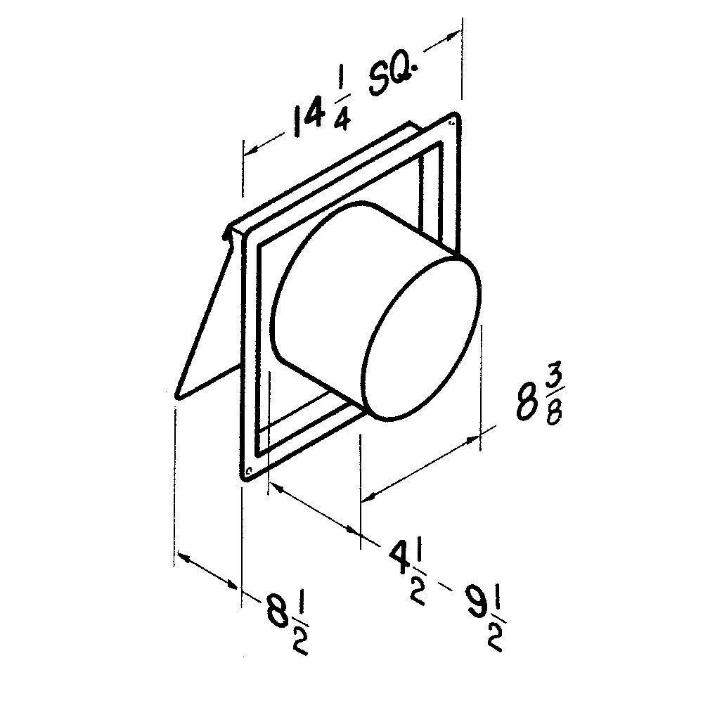 Broan White Bathroom Exhaust Fan in White 