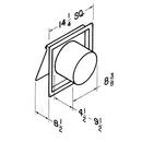 Broan White Bathroom Exhaust Fan in White 