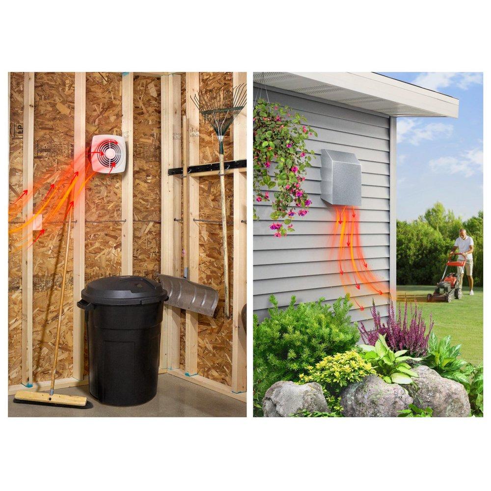 Broan White Bathroom Exhaust Fan in White 