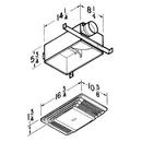 Broan White Bathroom Exhaust Fan in White 