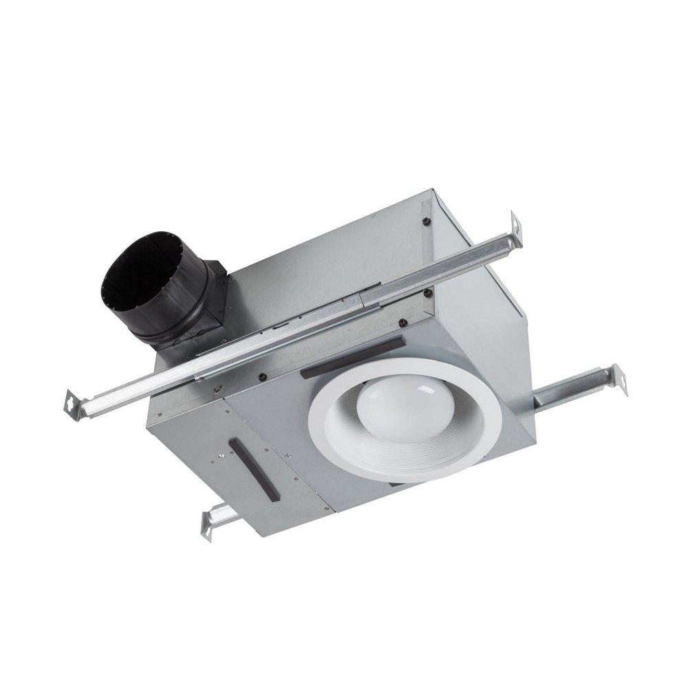 70 CFM Bathroom Exhaust Fan in White - Thumbnail 2