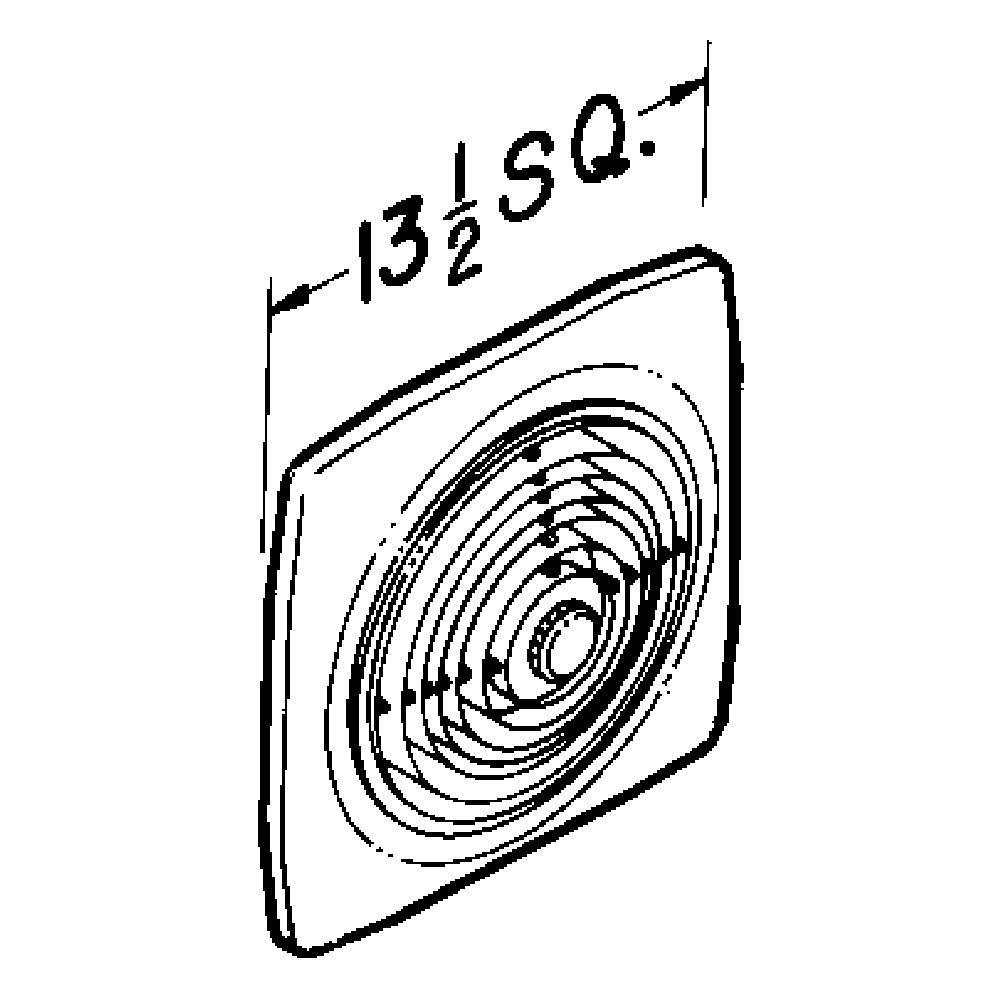 Broan White Bathroom Exhaust Fan in White 