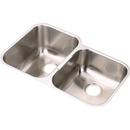 31-1/4 x 20-1/2 in. Double Bowl Undermount Sink-Right Hand Side Smaller Soft Highlighted Satin