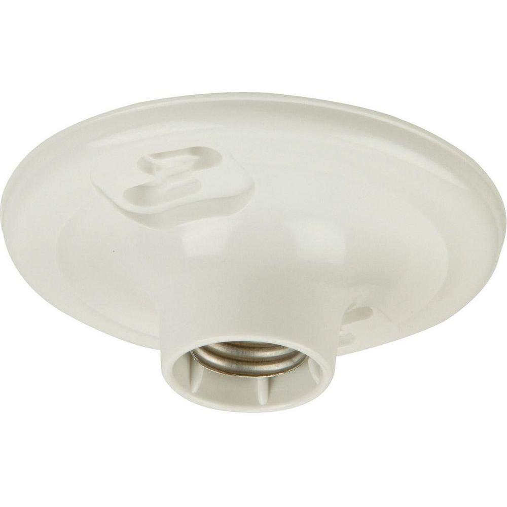 Craftmade White 100W Medium E-26 Socket Lamp Holder 