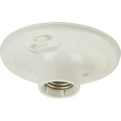 100W Medium E-26 Socket Lamp Holder in White