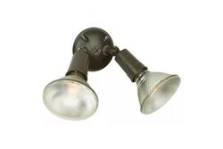 150W 2-Light Medium E-26 Halogen Par Holder in Bronze