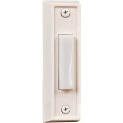 Surface Mount Rectangle Lighted Push Button in white