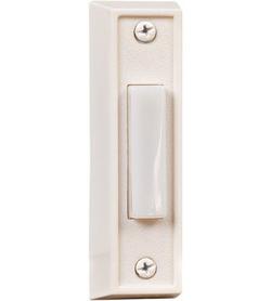 Surface Mount Rectangle Lighted Push Button in white