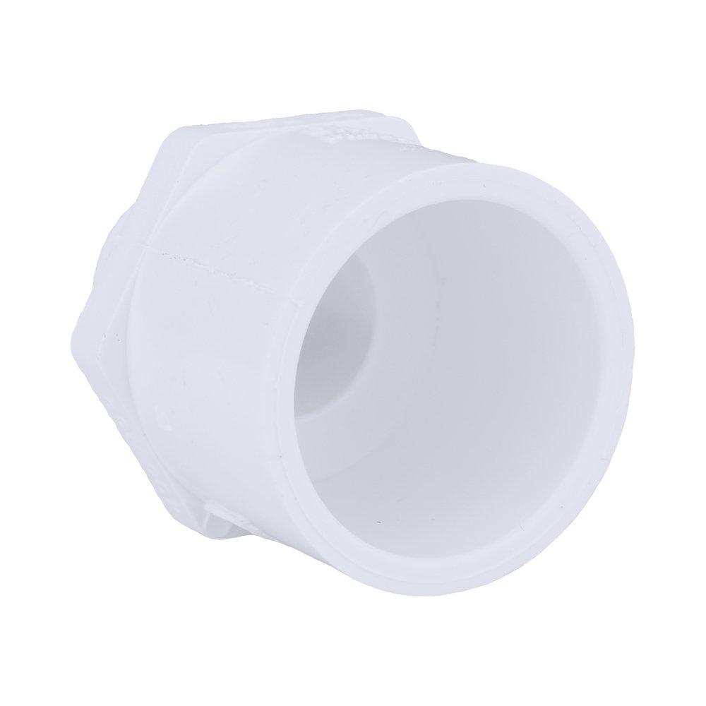 White PVC Schedule 40 Male Adapter 