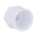 White PVC Schedule 40 Male Adapter 