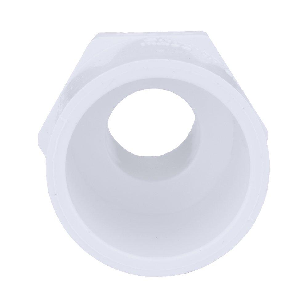 White PVC Schedule 40 Male Adapter 
