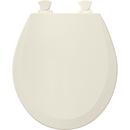 Bemis Biscuit Round Closed Front Toilet Seat with Cover 