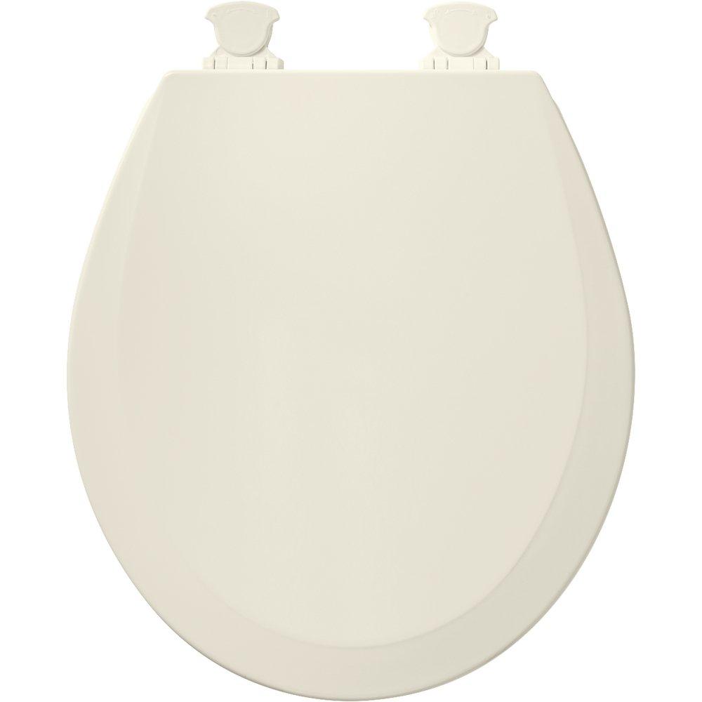 Bemis Biscuit Round Closed Front Toilet Seat with Cover 