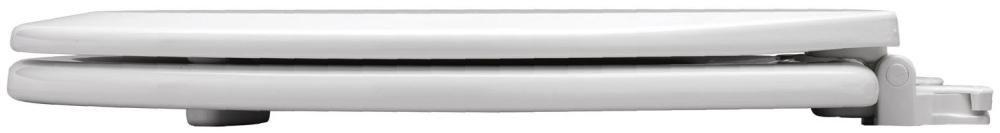 Bemis White Elongated Closed Front Toilet Seat with Cover 