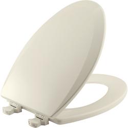 Elongated Closed Front Toilet Seat with Cover in Biscuit