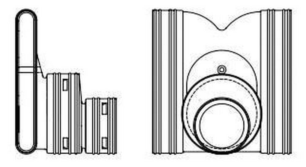 ADS&reg; Inlet HDPE Side Outlet Coupling 