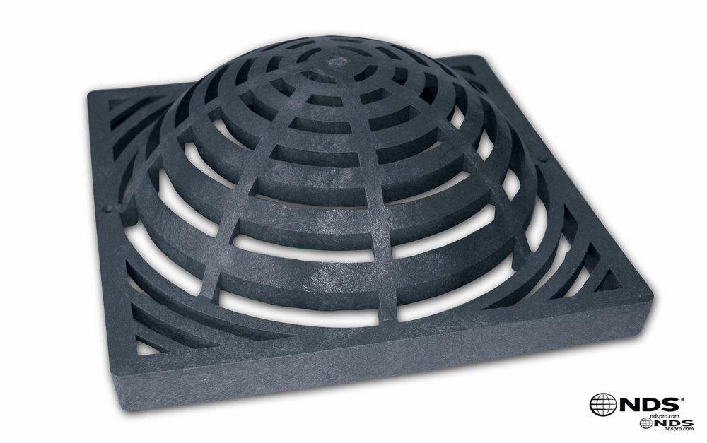 NDS Black 18 in. Atrium Grate Black 