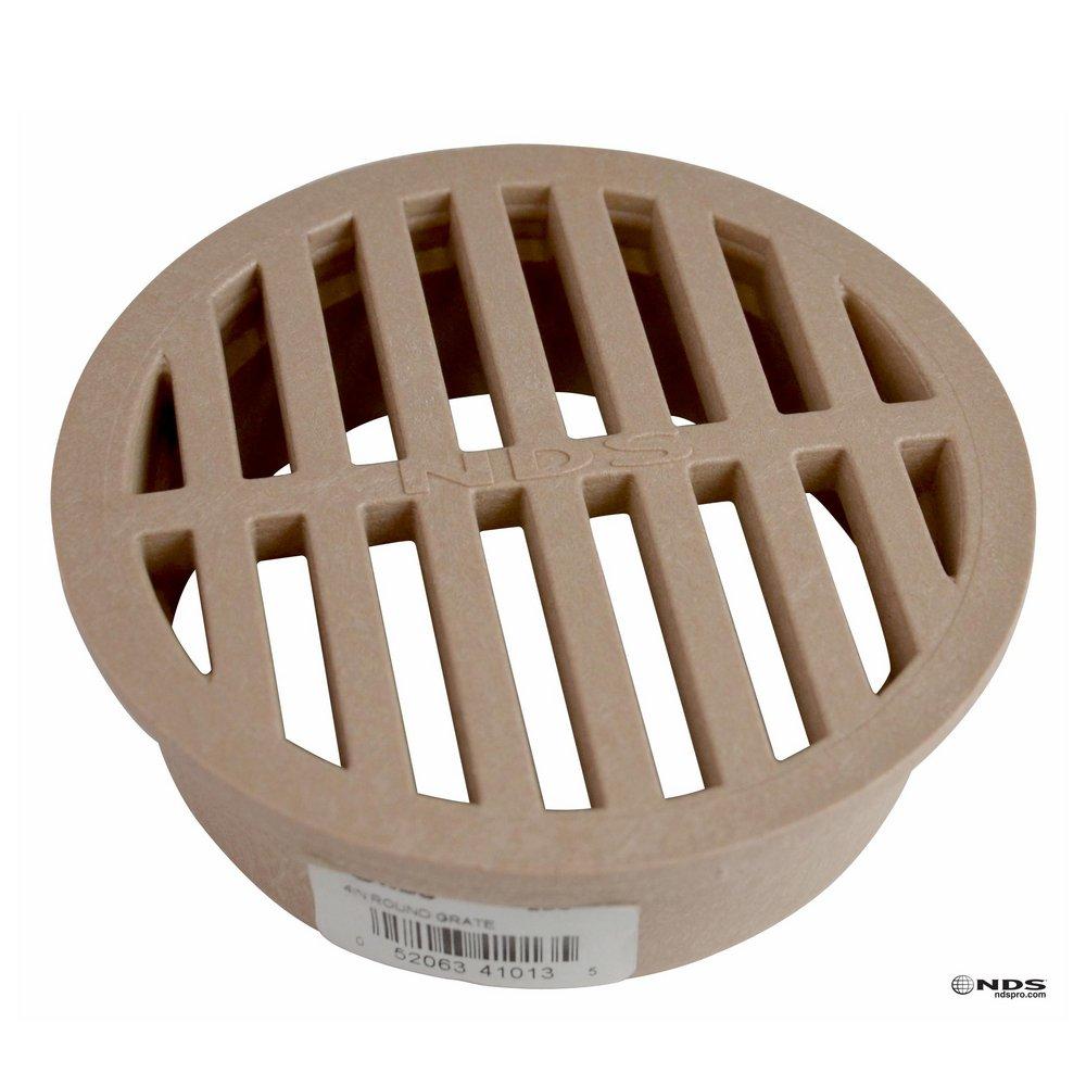 NDS Sand PVC Round Grate in Sand 