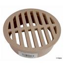 4 in. PVC Round Grate in Sand
