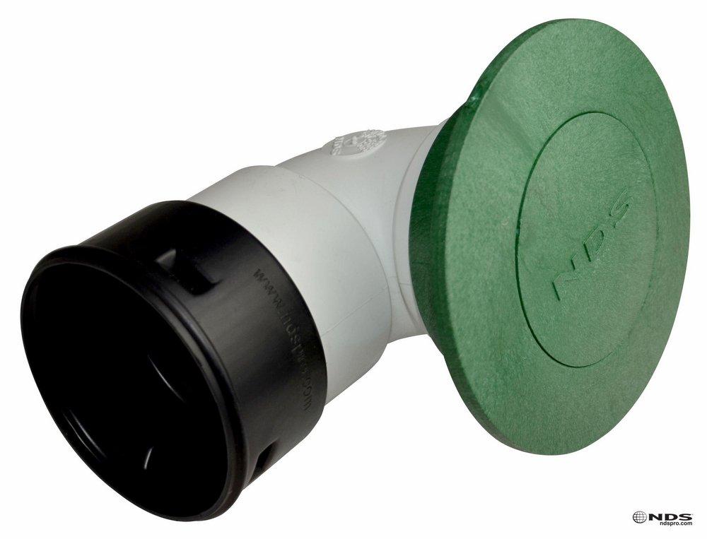 NDS Green 6 in. Pop-Up Emitter with Elbow 