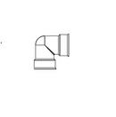 ADS&reg; Carbon Black Bell End HDPE 90 Degree Elbow 