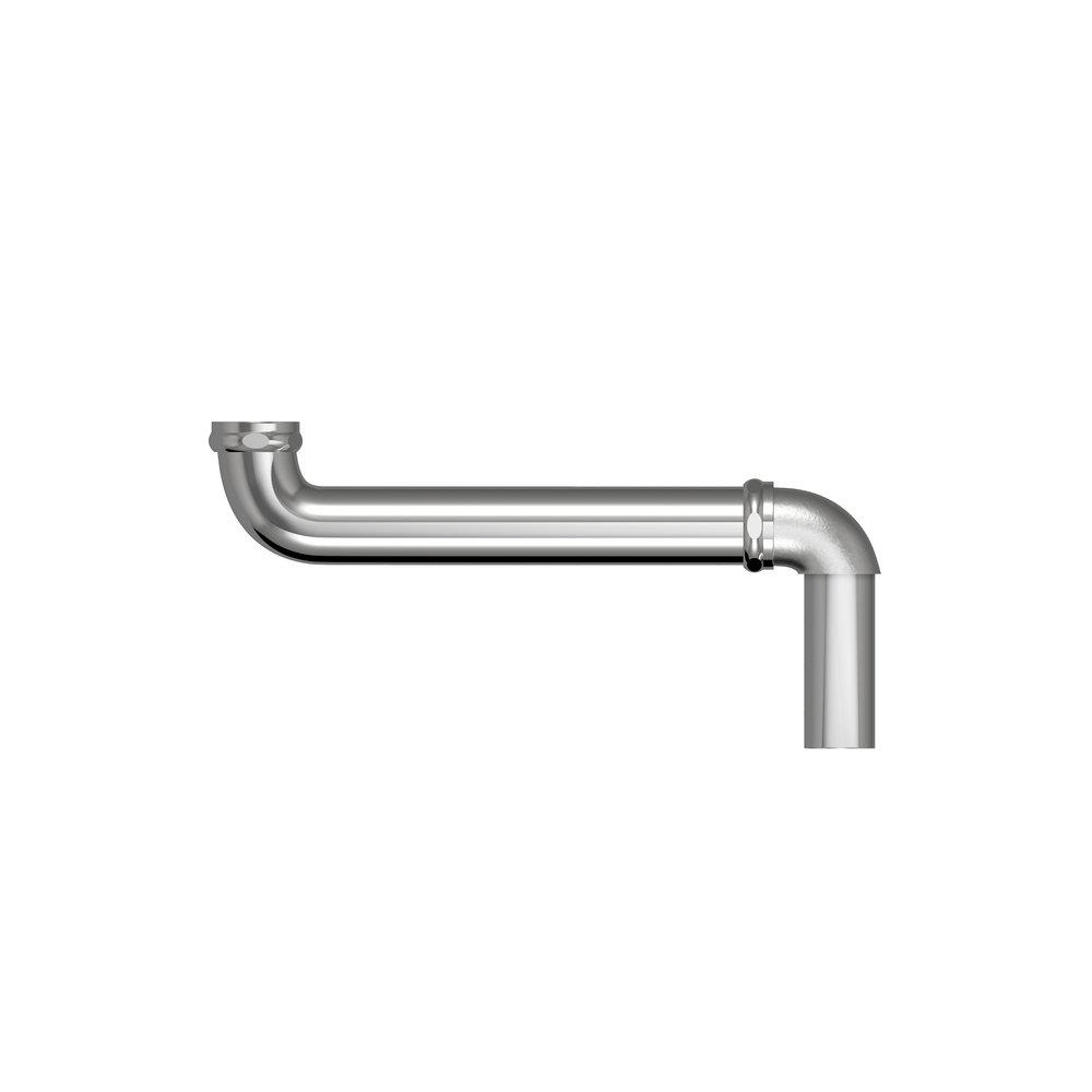 PROFLO&reg; Polished Chrome 17 ga Slip-Joint Offset Drain in Polished Chrome 