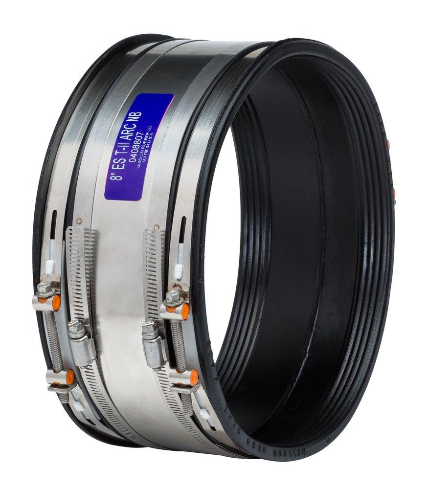 Mission Rubber Asbestos Cement Fiber and Ductile Iron Flexible Coupling 