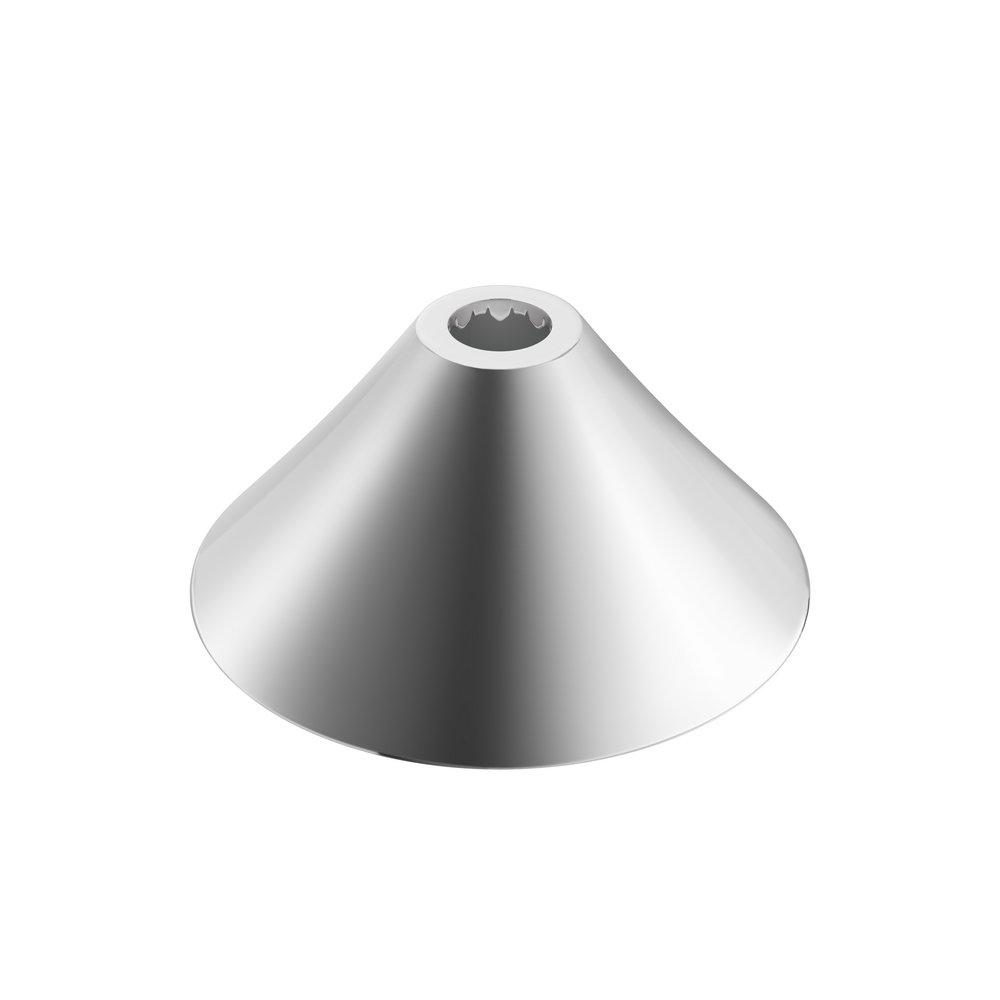 PROFLO&reg; Chrome 3/8 in. Metal Bell Escutcheon 