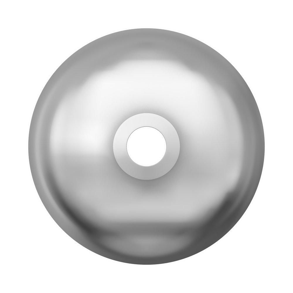 PROFLO&reg; Chrome 3/8 in. Brass Shallow Box Escutcheon 