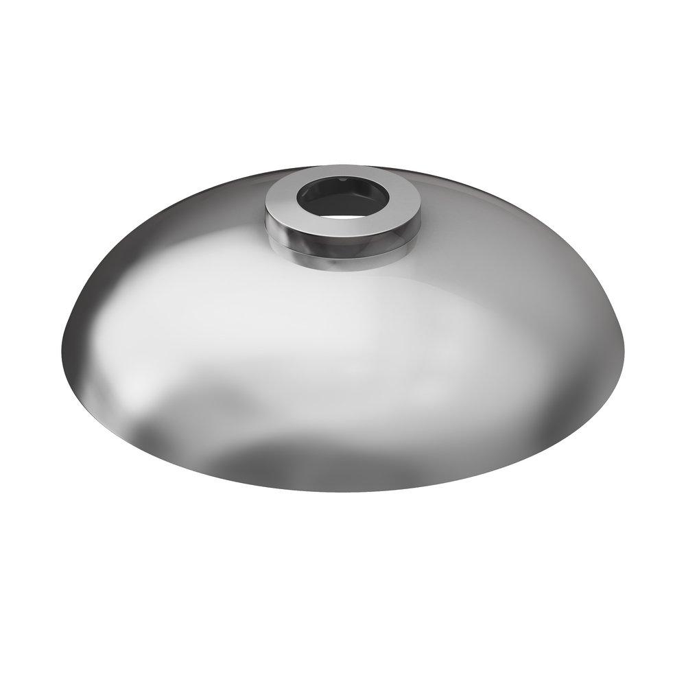 PROFLO&reg; Chrome 3/8 in. Brass Shallow Box Escutcheon 