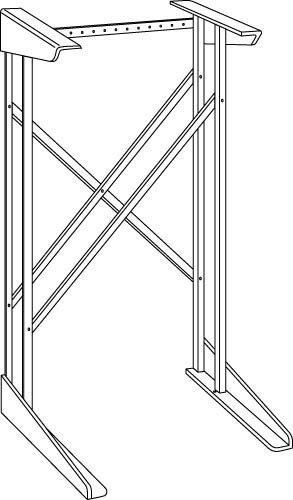 GE&reg; White 46 x 25-1/2 x 24-1/2 in. Stack Rack 
