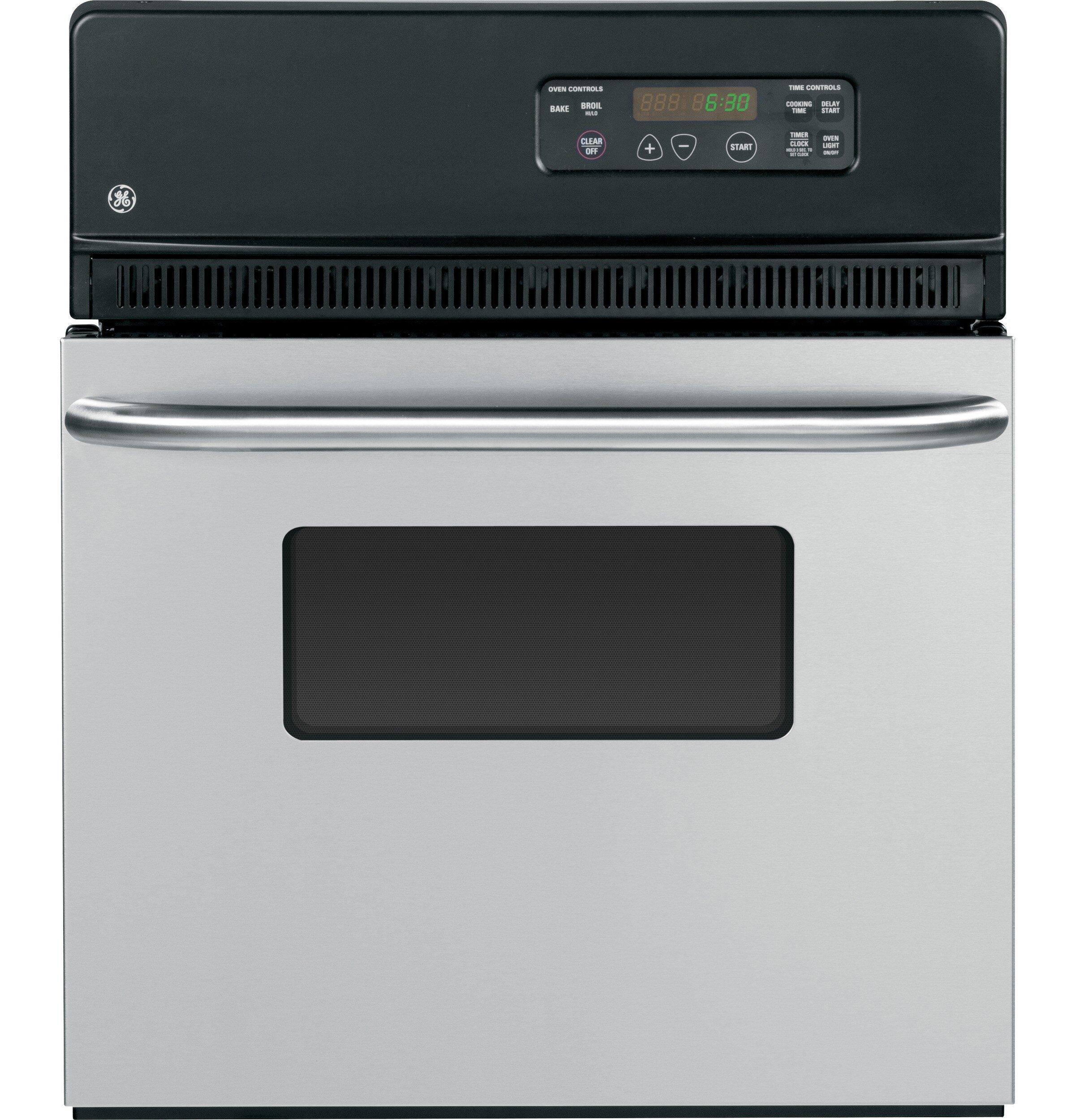GE&reg; Stainless Steel 23-3/4 in. Wall Mount Electric Single Oven 