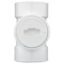 White PVC DWV Test Tee with Flush Plug 
