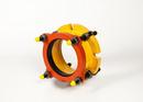 12 in. Flanged Yellow Shop Coated Ductile Iron Coupling Adapter