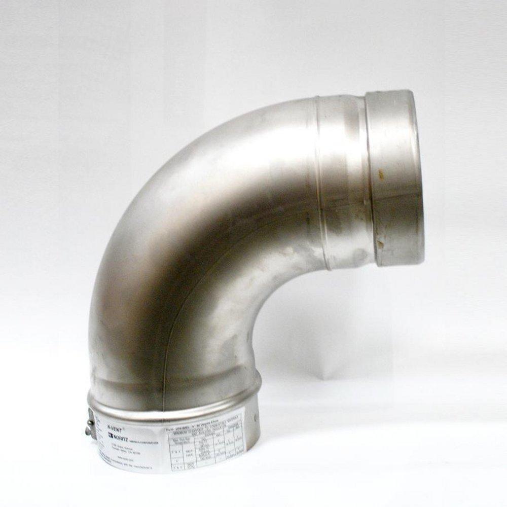 Noritz America Stainless Steel N-Vent 90 Degree Elbow 