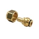1/2 x 3/4 in. Stainless Steel PEX Crimp Fitting