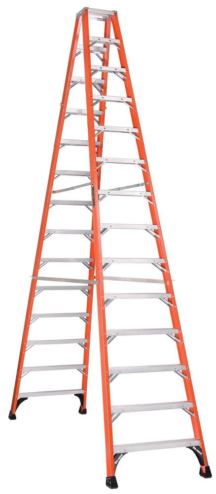 Louisville Ladder 375# Fiberglass Double Step Ladder 