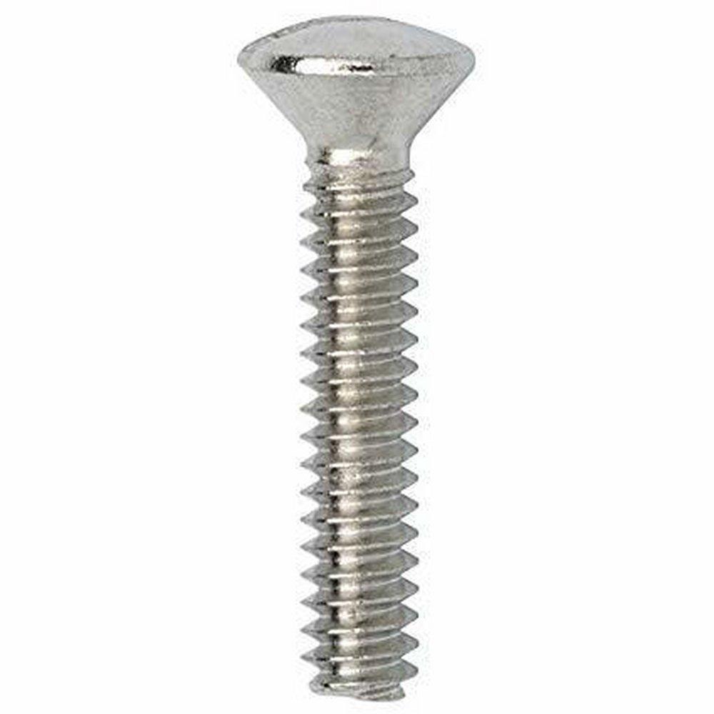 Wal-Rich Chrome Plated Face Plate Screw 