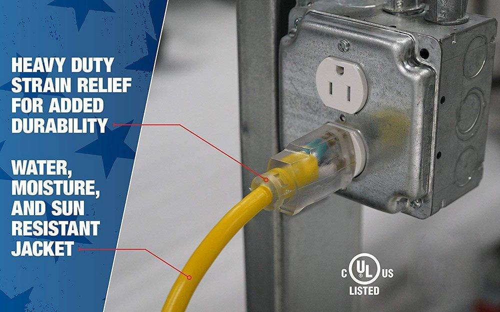 Southwire® Yellow 12/3 in. x 100 ft. -55 to +90 C Extension Cord 