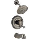 2.5 gpm Tub and Shower Trim Kit with Single Lever Handle and Diverter Spout in Aged Pewter (Trim Only)