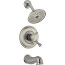2.5 gpm Tub and Shower Trim Kit with Single Lever Handle and Diverter Spout in Brilliance Stainless (Trim Only)