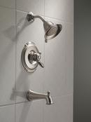 Delta Faucet Stainless 2.5 gpm Shower Trim Kit with Single Lever Handle and 2-Function Showerhead (Trim Only) 