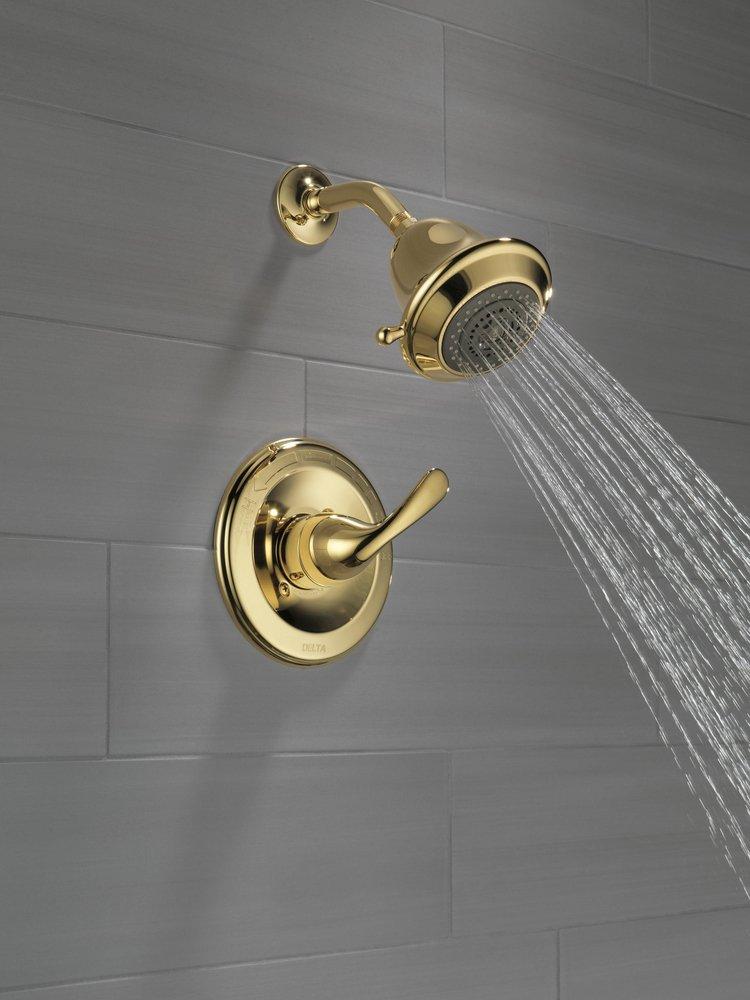Delta Faucet Polished Brass Single Handle Multi Function Shower Faucet (Trim Only) 