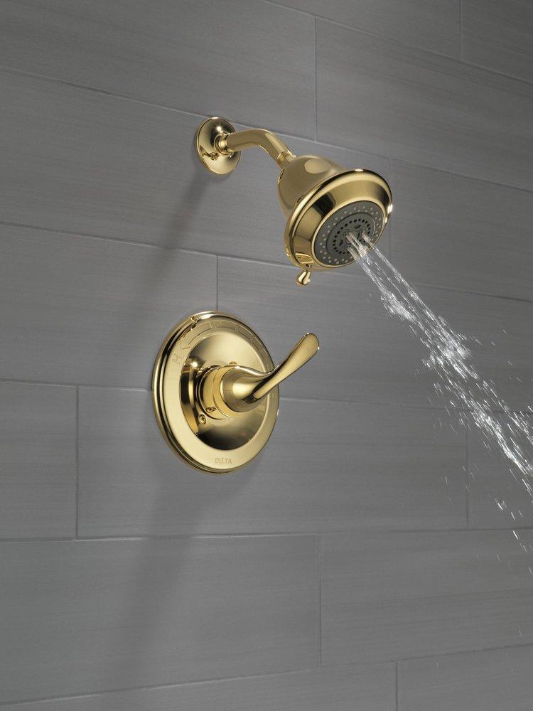 Delta Faucet Polished Brass Single Handle Multi Function Shower Faucet (Trim Only) 