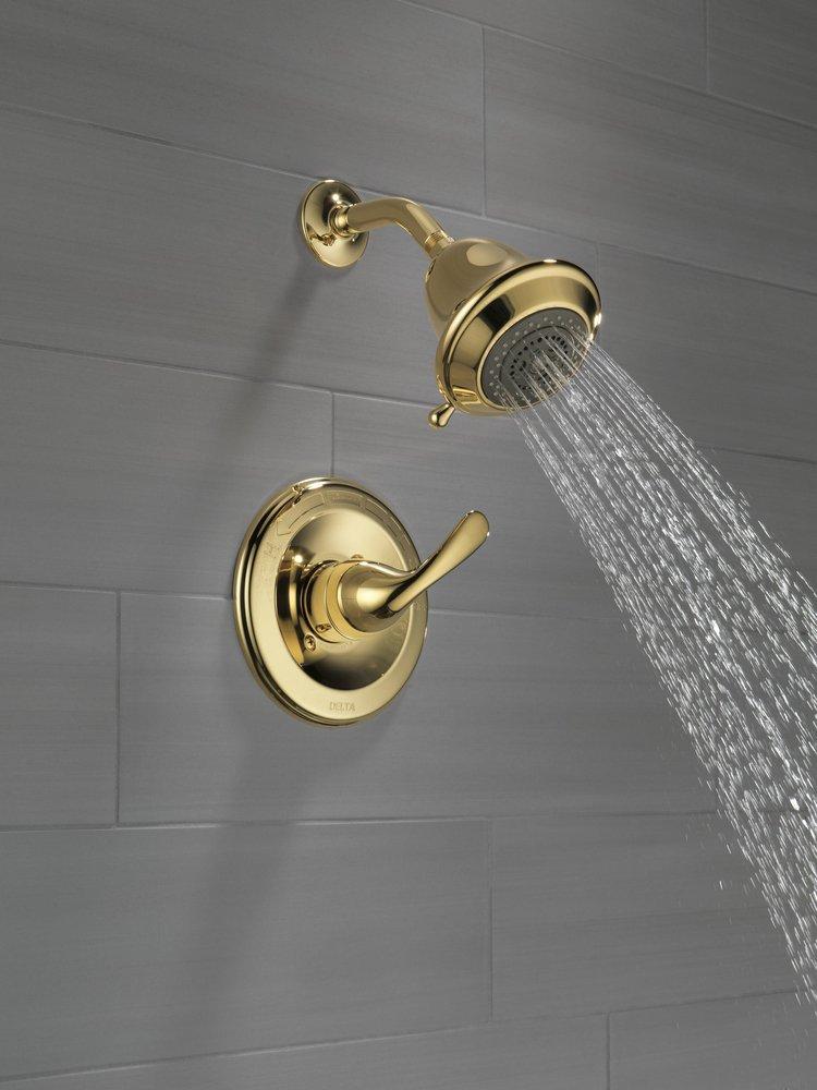 Delta Faucet Polished Brass Single Handle Multi Function Shower Faucet (Trim Only) 