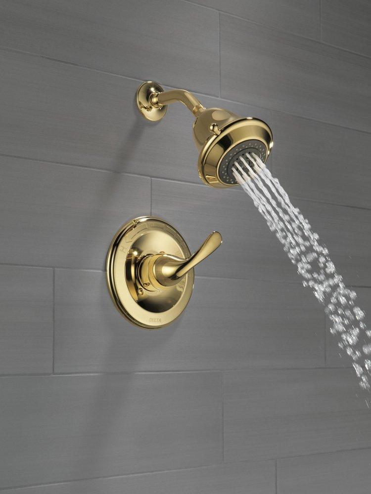 Delta Faucet Polished Brass Single Handle Multi Function Shower Faucet (Trim Only) 