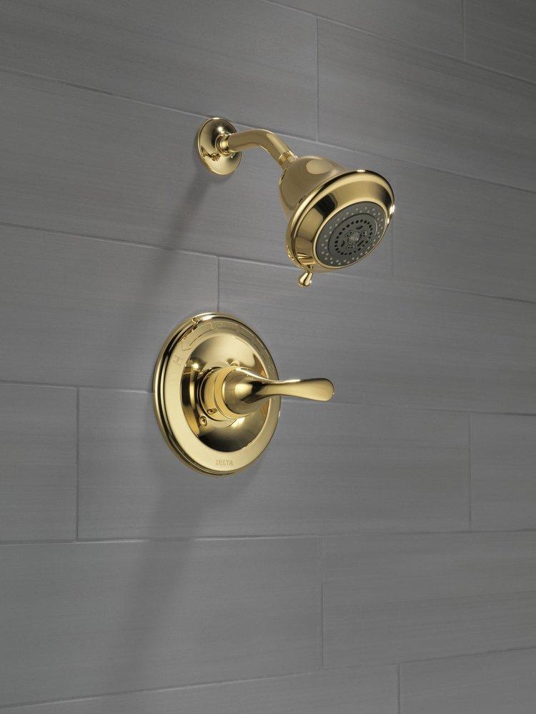 Delta Faucet Polished Brass Single Handle Multi Function Shower Faucet (Trim Only) 